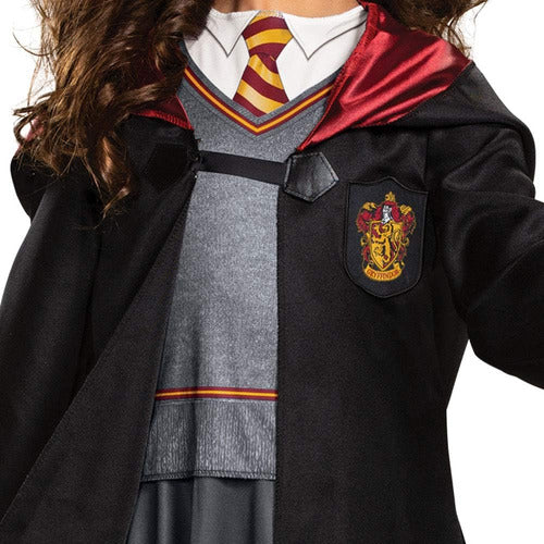 Disfraz Hermione Granger Niñas, Negro Y Rojo, Talla 10-12 Añ 3