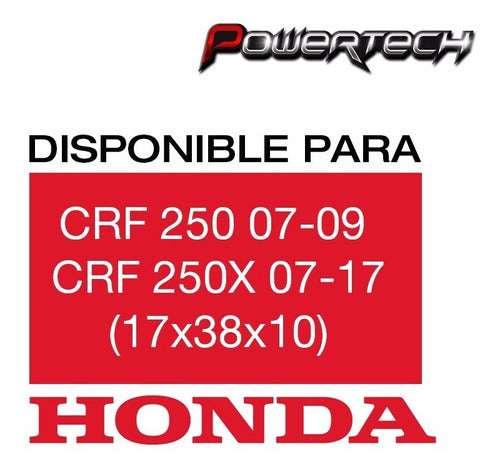 Honda Rodamiento De Caja Transmisión CRF 250 250X / 17x38x10 - Powertech Motos 1