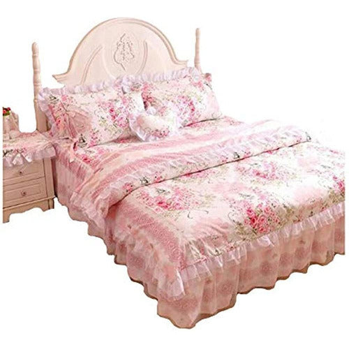 Fadfay Romantic Floral Printed Bed Set 0