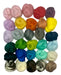 Pack of 30 Assorted Colors Pure Wool Felting Yarn Balls 0