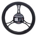 Norwing Universal Black Steering Wheel Cover with White Stitching 38cm Premium 0