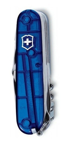 Victorinox Swisschamp Blue Translucent 33-Tool Knife 1.6795.T2 1