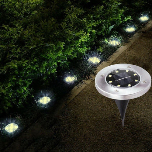 Luces Led Solar De Tierra Para Jardin (4 Unidades) Muymo® 1