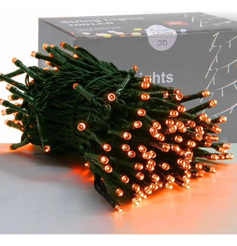 Home Lighting Twinkle Star 66 Feet LED Orange Halloween String Lights 0