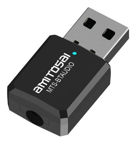 Bluetooth Audio Adapter Transmitter Receiver Amitosai MTS-BTAUDIO 0