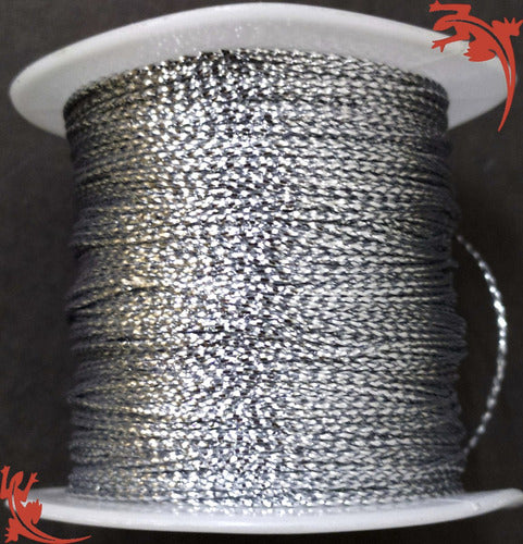 Metallic Lurex Rat Tail Thread 1mm 1 Roll of 100 Meters 3