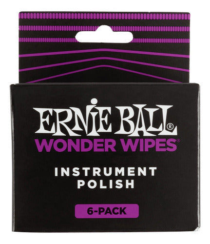 Ernie Ball Paño Limpia Instrumento Wonder Wipe Pack De 6 0