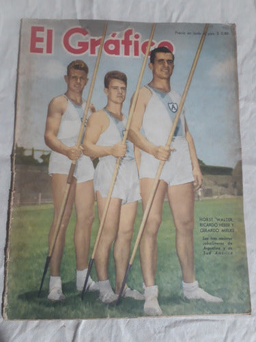 El Grafico N° 1644 Año 1951 Boca Vs Leon - Independiente 0