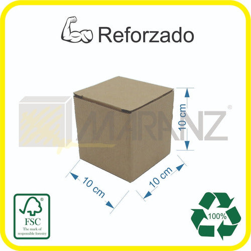 Maranz Micro Corrugated Boxes for Candles 10x10x10cm X25un 1