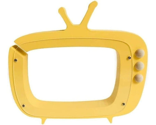 Generic Wooden Piggy Bank in the Shape of a Television 0