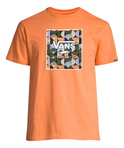 Vans Remera Hombre Classic Print Box Manga Corta Naranja 3