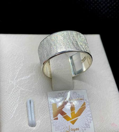 KV Joyas Solid Silver Slave Ring 1 cm Wide 2