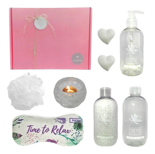 Relaxation and Tranquility Gift Box - Jasmine Spa Kit Set N01 - Aroma Caja Regalo Mujer Box Spa Jazmín Kit Set N01 Relax