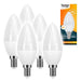 Candela 5W (40W) Warm Light E14 Candle LED Bulbs - Pack of 5 0