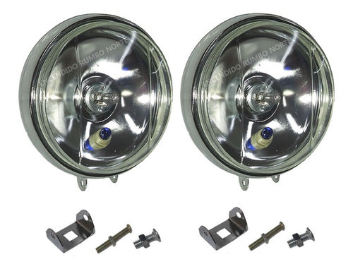 ERN Universal Chrome Metal Auxiliary Light Kit with Position Light 0