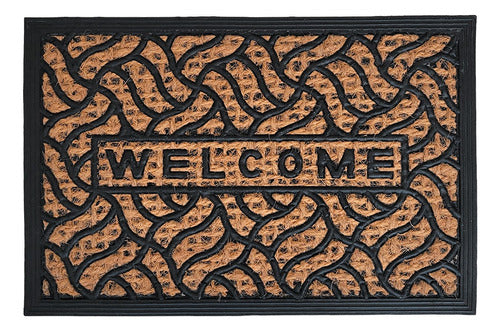 Buenos Aires Bazar Entry Coir Doormat with Rubber Backing 90