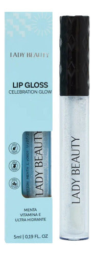 12 Lip Gloss Celebration Glow Menta Lb45 Lady Beauty Atacado 3