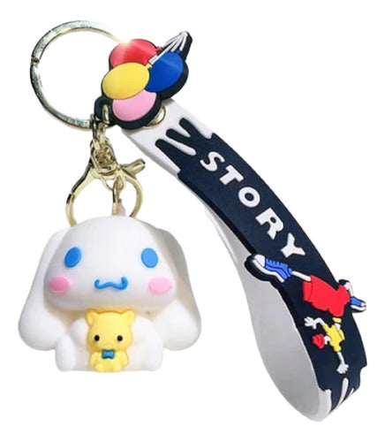 Sanrio Cinnamonroll Plush Rubber Keychain 0