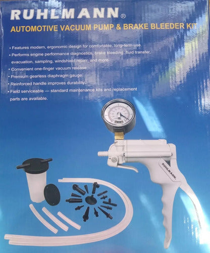 Vacuum Pump Brake Bleeder Test Sensor Kit Mityvac Ruhlmann Type 1