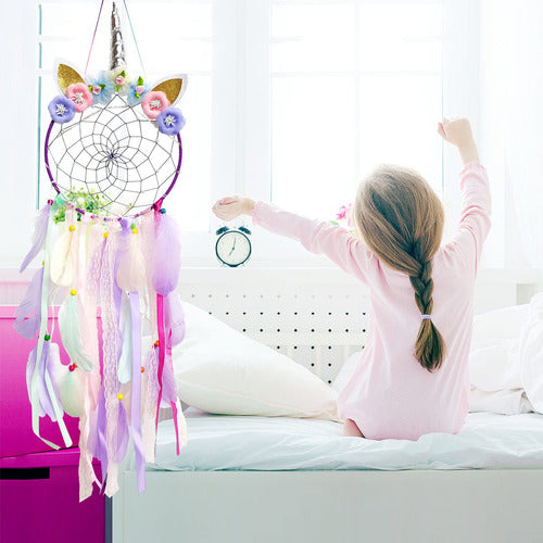 LATT Illuminated Unicorn Dreamcatcher with LED Lights, Decoration 6