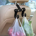 Car Headrest Holder Hook Hanger for Bags and Purses - Plastic - Practical and Innovative - Fly Brand - Dark Gray 3