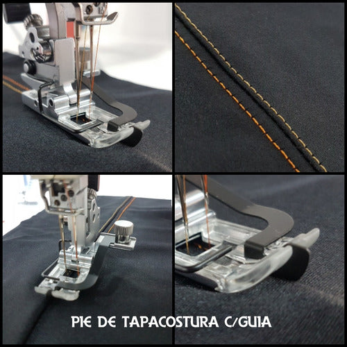 Pie Con Guía Para Tapacostura Pareja Original Janome 2000cpx 1