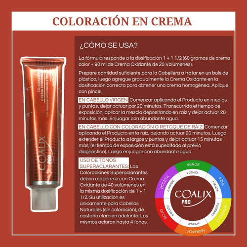 Coalix Pro 120g x 12 Cream Hair Dye Coloration Kit 5