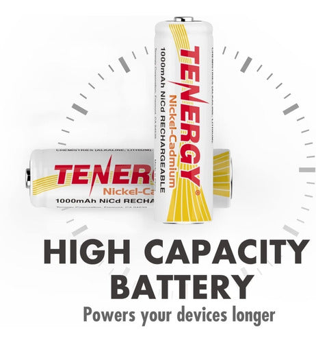 Tenergy Rechargeable NiCd AA Battery 1000mAh (4 Pack) 1