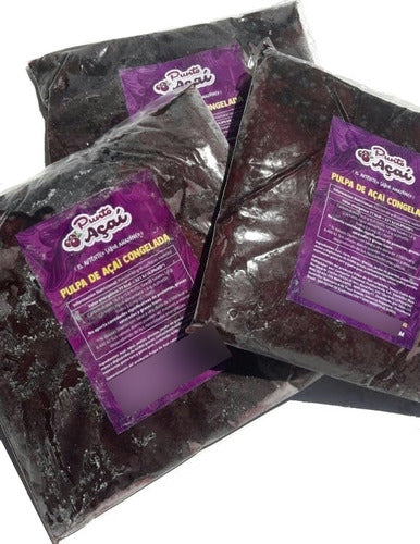 Punto Acai Frozen Açaí Pulp I 1kg I Frozen Fruits IQF 0