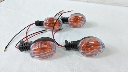 Zanella Sol Fire 50 Transparent Turn Signal Light Set of 4 1