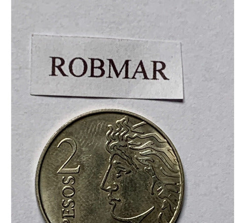 Robmar Argentina 7 Commemorative Coins, Lot of 1 and 2 Pesos 3