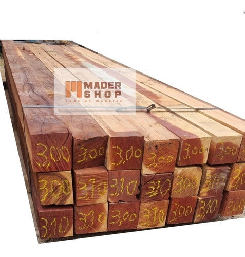 Mader Shop Quebracho Wood Column 5" X 5" X 3 Mt 3