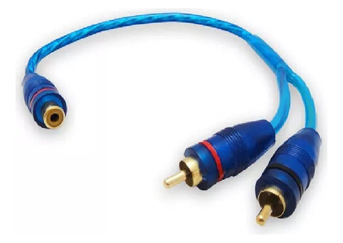 RCA Cable 1 Female to 2 Males 30cm Car Audio Splitter 0