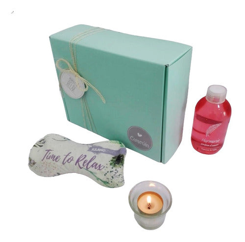 Spa Roses Aroma Gift Box Relaxation Kit Zen Set - Happy Day - Kit Aroma Caja Regalo Spa Rosas Set Zen Relax N62 Feliz Día