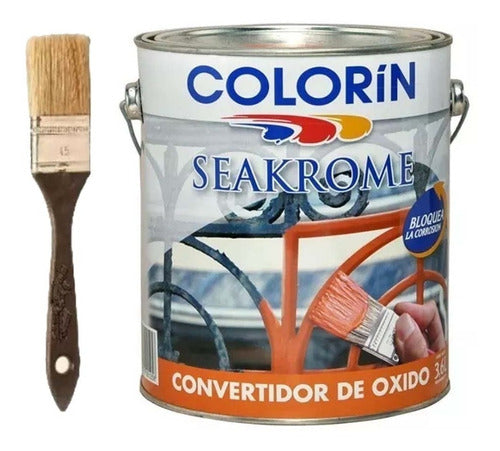 Seakrome Antirust Converter Colorín X 0.9 Lt + Brush 0