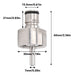 Adaptador De Barril De Fabricação De Cerveja De Aço Inoxidáv 5