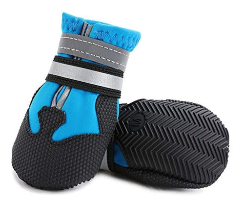 Dimicoo Botas De Invierno Para Perros Suela De Goma Antidesl 0