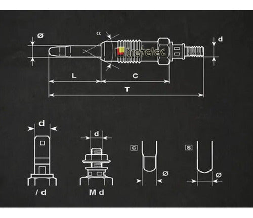 Hescher Incandescent Glow Plug for Renault Master 2 2.5 Motor G9u 4