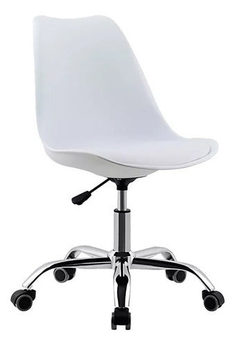 Generic Eames Tulip Office Chair, Swivel Chrome Adjustable 0