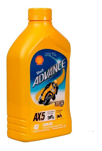 Shell Advance Ax5 20W50 Mineral Oil for Motorcycles 0