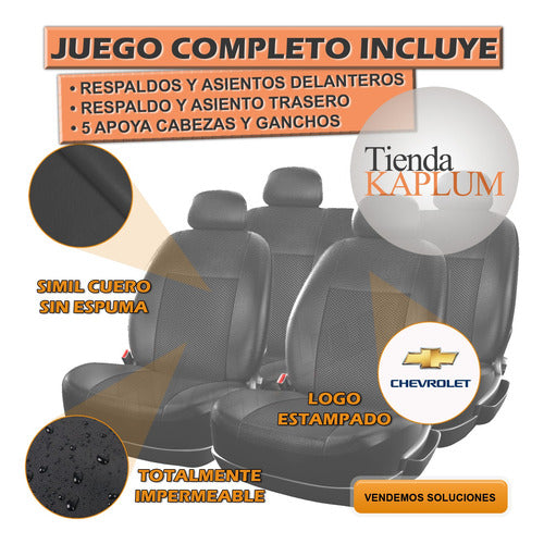 Complete Set Leather Car Seat Cover Renault Kangoo !! 12