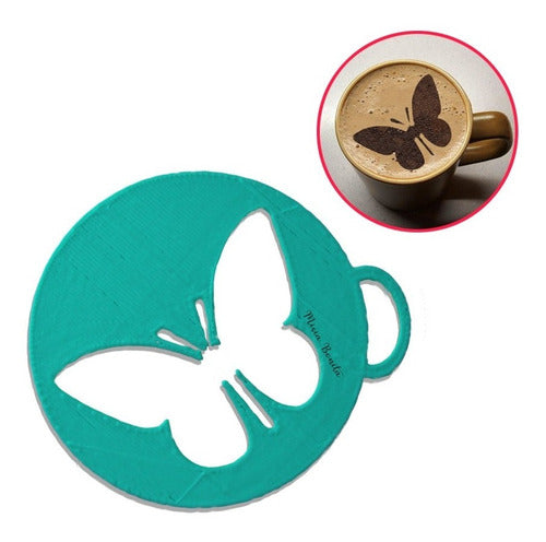 Stencil Mariposa 6 A 8 Cm Decora Cafe Reposteria 0