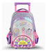 School Backpack with LED Light and Extendable Cart 18" 12