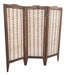 Monaco Decoraciones Rustic Dyed Woven Wood Room Divider 180x176 - 3 Pine Panels 0