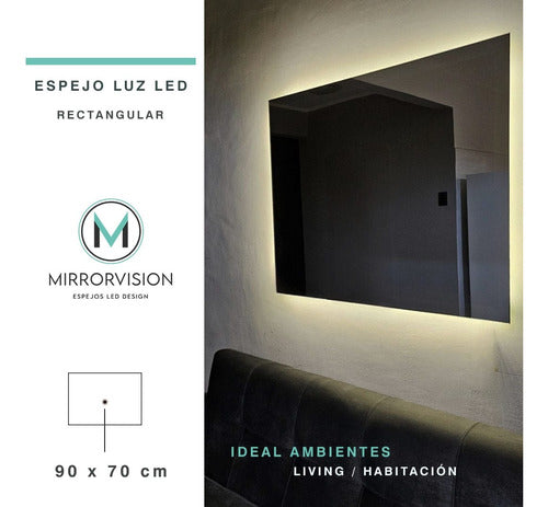 Mirrorvision LED Mirror 90 x 70 (Warm/Cold Light) 1