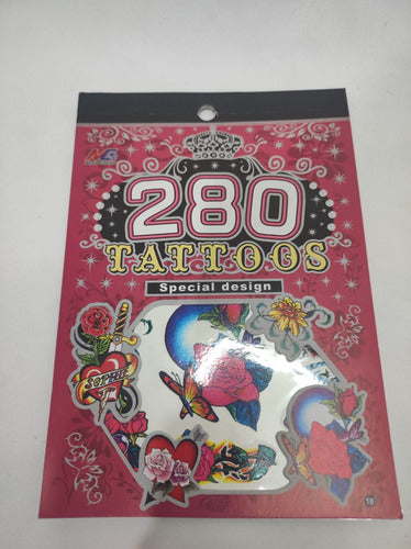 Temporary Self-Adhesive Tattoos Variety Pack 6 Sheets 74