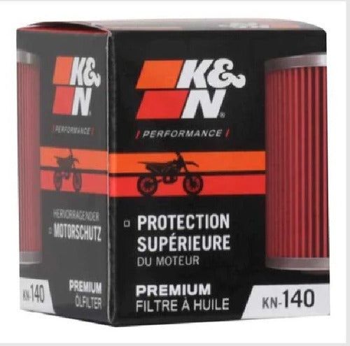 K&n Kn-140 Filtro De Aceite Yamaha Yzf250 Yzf450 Wr250 Wr450 1