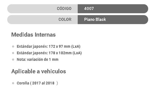 Adaptor Front Frame 2 Din Toyota Corolla 2017 - 2019 4
