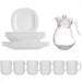 Luminarc Set Vajilla 25 Piezas Vidrio Templado Opalina Platos 0