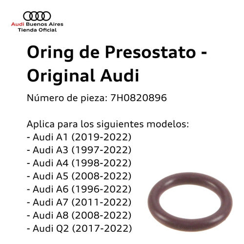 Audi Oring De Presostato Volkswagen Polo 2015 Al 2021 1